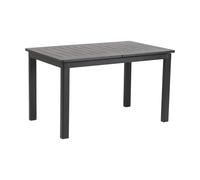Brafab Mesa de comedor Lomma Negro. 128-187x80x73 cm