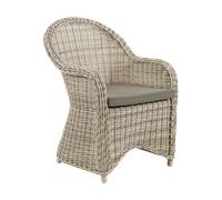 Brafab Sillón Paulina con cojín de asiento Beige-beige