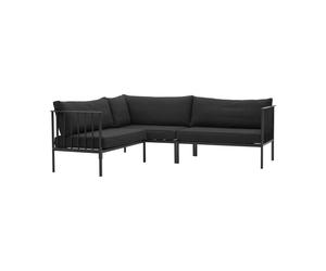 Brafab Sofá esquinero Upper Negro-teddy black