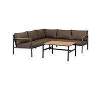 Brafab Sofá modular Cap Antracita-marrón. 5 plazas