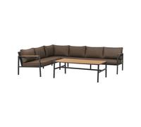 Brafab Sofá modular Cap Antracita-marrón. 6 plazas