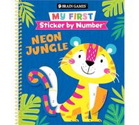 Brain Games - My First Sticker by Number: Neon Jungle (for Kids Ages 3-6)