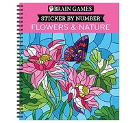 Brain Games – Pegatinas por número: Flores y naturaleza – 28 imágenes