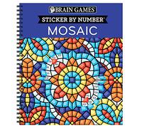 Brain Games – Pegatinas por número – Mosaico – 20 imágenes complejas