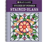Brain Games – Kit de pegatinas por número Stained Glass – 28 imágenes