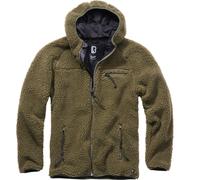 Brandit Chaqueta Teddyfleece Worker verde 3XL para hombres