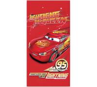 BrandMac Disney Cars McQueen - Toalla de playa y baño de 70 x 140 cm, 100 % algodón, suave y absorbente, toalla de baño y natación para niños, toalla oficial de Disney Cars | Ideal para playa, baño y