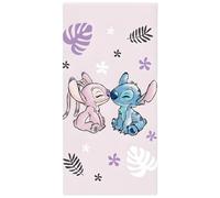 BrandMac Disney Stitch & Angel - Toalla de baño y playa de 70 x 140 cm, 100 % algodón, suave y absorbente, toalla de baño y natación para niños, toalla oficial de Stitch, ideal para playa, baño y