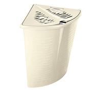 BranQ Cesta de ropa de esquina Zebra con diseño cebra, cesto para ropa sucia, contenedor de ropa 45 L (Beige)