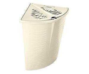BranQ Cesta de ropa de esquina Zebra con diseño cebra, cesto para ropa sucia, contenedor de ropa 45 L (Beige)