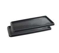 BranQ - Home essential BranQ-Zapatero de plástico, Color Gris, PP, Antracita, 2-pcs