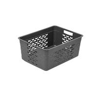 BranQ - Home essential Cesta de almacenamiento universal, multifuncional, diseño de algodón, sin BPA, tamaño L, 10 L, 1 unidad, color marrón grisáceo