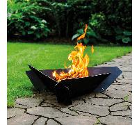 Brasero Barbacoa de Acero Negro de Jardín Triangle