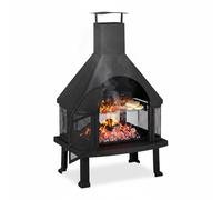 Brasero chimenea exterior 18,8 kg 110 cm brasero de jardín estufa de exterior