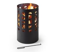 Brasero cilíndrico Acero Brasero Estufa para exteriores Chimenea patio