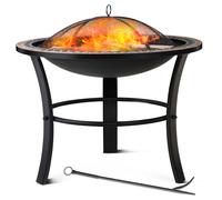 Brasero redondo Sevilla mosaico 76 cm in ubierta atizador
