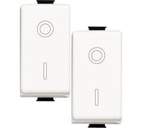 BRATEK Juego de 2 interruptores bipolares compatibles con bticino matix, Interruptor de luz de pared compatible con matix bticino electric frutas
