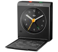 Braun bc 05 b quartz foldable alarm clock black