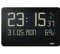 Braun bc 14 black radio wall clock digital