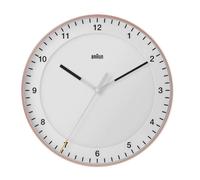Braun bc 17 pw dcf radio wall clock pink/white