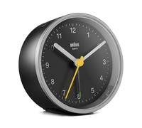 Braun bc12sb reloj despertador analógico negro, plata