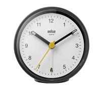 Braun Despertador analógico BC12BW blanco y negro — Cuarzo silencioso, snooze y luz