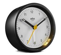 Braun bc12bw reloj despertador analógico negro, blanco