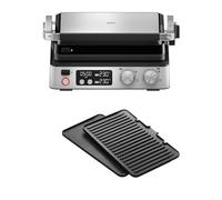 Braun Plancha MultiGrill 7 CG7040 – 2 termostatos, control electrónico – Negro/Acero inoxidable