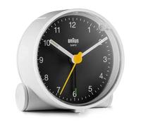 Braun bc01wb reloj despertador analógico negro, blanco