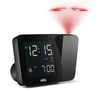 Braun Reloj Despertador Digital con radiocontrol Huso horario de Europa Central (DCF) con 4 Opciones de retroiluminación, Pantalla LCD Negativa, Ajuste rápido, Negro, Modelo BC15B-DCF
