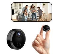 Bravien Cámara oculta HD 1080P con visión nocturna WiFi, mini cámaras espías para interiores, cámara de seguridad para el hogar con aplicación de cámaras de vigilancia con grabación en bucle para