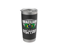 Brazilian Dad Best Friends For Life Funny For Fathers Daddy Vaso térmico de acero inoxidable de doble pared