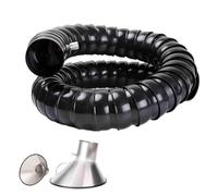Brazo colector de conducto industrial flexible con capucha de acero inoxidable, extractor de humos, manguera articulada dura para HVAC, fábrica, carpintería, laboratorio