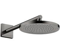 Brazo de ducha AXOR ShowerSolutions de hansgrohe, 390 mm, angular, 26436330, Color: Polished Black Chrome