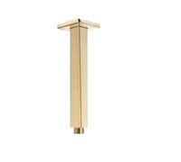 Brazo de ducha G1/2 montaje en pared o montaje en techo latón grifo de ducha accesorios instalar tubo para ducha set oro cepillado B