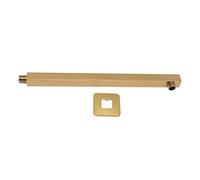 Brazo de ducha montado en la pared grueso brazo de ducha cuadrado de acero inoxidable brazo de extensión para baño elegante - dorado