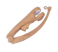 Brazo Móvil para Cuna de bebé, Brazo de Soporte Móvil para Cuna de Grano de Madera de Imitación Plegable para Accesorios de Juguetes para Cuna