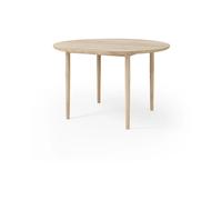 Brdr. Krüger Mesa de comedor Arvr Ø120 cm Roble aceitado blanco