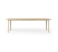 Brdr. Krüger Mesa de comedor Arvr 90x240 cm Roble aceitado blanco