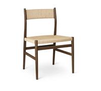 Brdr. Krüger Silla Arv respaldo y asiento tejidos Roble aceitado ahumado-cordón de papel
