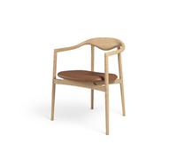 Brdr. Silla de Comedor Krüger Jari Roble/Piel Brandy