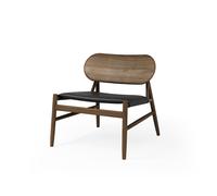 Brdr. Sillón Krüger Ferdinand Roble ahumado/Cuero Negro