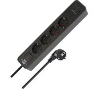 Brennenstuhl 1153240216 - Regleta de enchufes (1 unidad), color negro