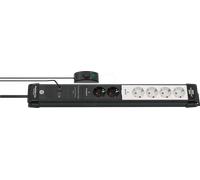 Brennenstuhl 1951560103 base múltiple 3 m 6 salidas ac interior negro