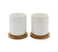 Bredemeijer Umea Vaso, Cerámica, Blanco, 200 ml
