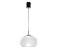 Brena - Lámpara Colgante Individual Transparente De Fabas Luce - Led Regulable De 14 W - Lámpara De Techo - Diámetro 33 Cm