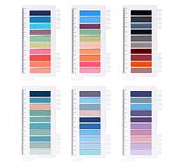 Brencco 1200 Piezas Índices de Pestañas, Marcapaginas Autoadhesivos de Colores, para Notas Página/Oficina/Hogar