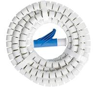 Brennenstuhl 1081590601 Kit Copri Cable Tubo Corrugado Flexible, Blanco, 3 m