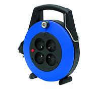 Brennenstuhl 1102501 Confort-Line CL-L - Enrollador de cable eléctrico (5 m, H05VV-F 3G1,0), azul, 1102531