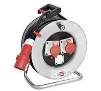 Brennenstuhl 1132765 enrollacables 50 m Serie Garant ST Enchufe y 2 enchufes CEE 4 Pines 400 V/16 A IP44